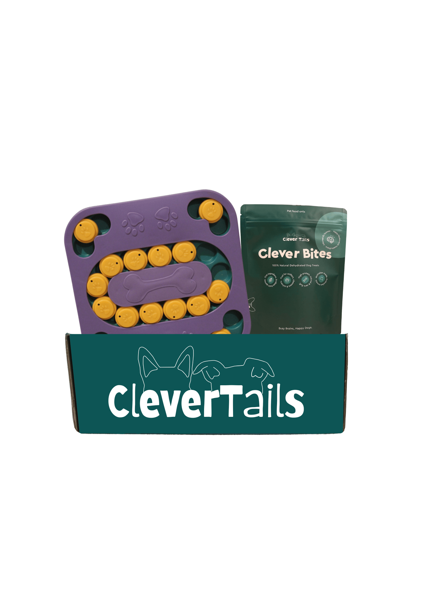 Mentally Stimulating Dog Puzzle & Treat Bundle