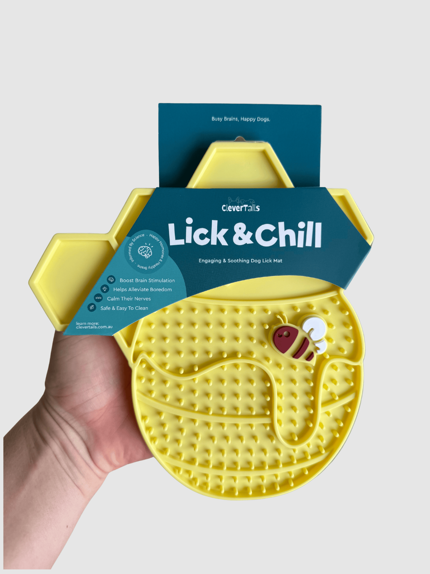 CleverTails Honeycomb Lick Mat for Dogs